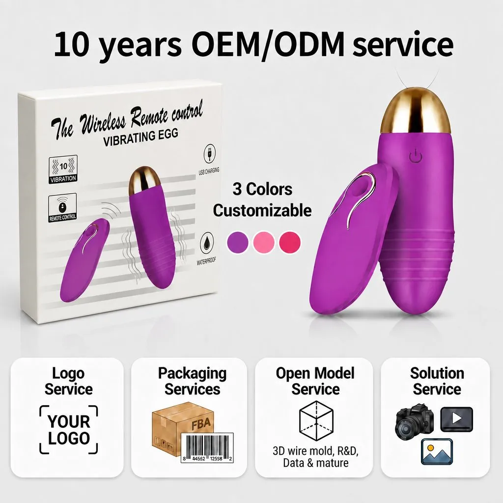 Remote Egg Vibrator — RCV048 — silicone wellness product