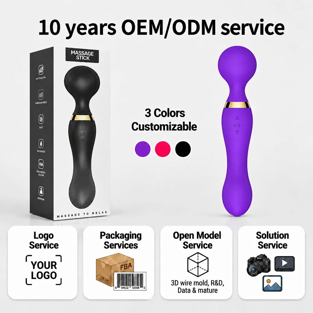 Full-Size Massage Wand — V003 — silicone wellness product