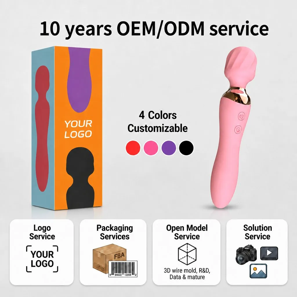 Flower-Bud Massage Wand — V007 — silicone wellness product